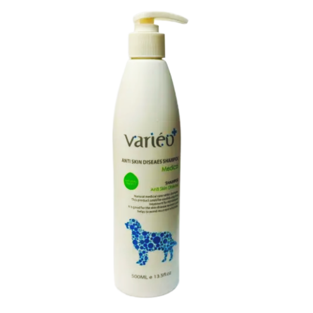 Varieo+ Anti-Skin Disease Dog Shampoo 500ml – For Dogs with Itchy, Irritated Skin