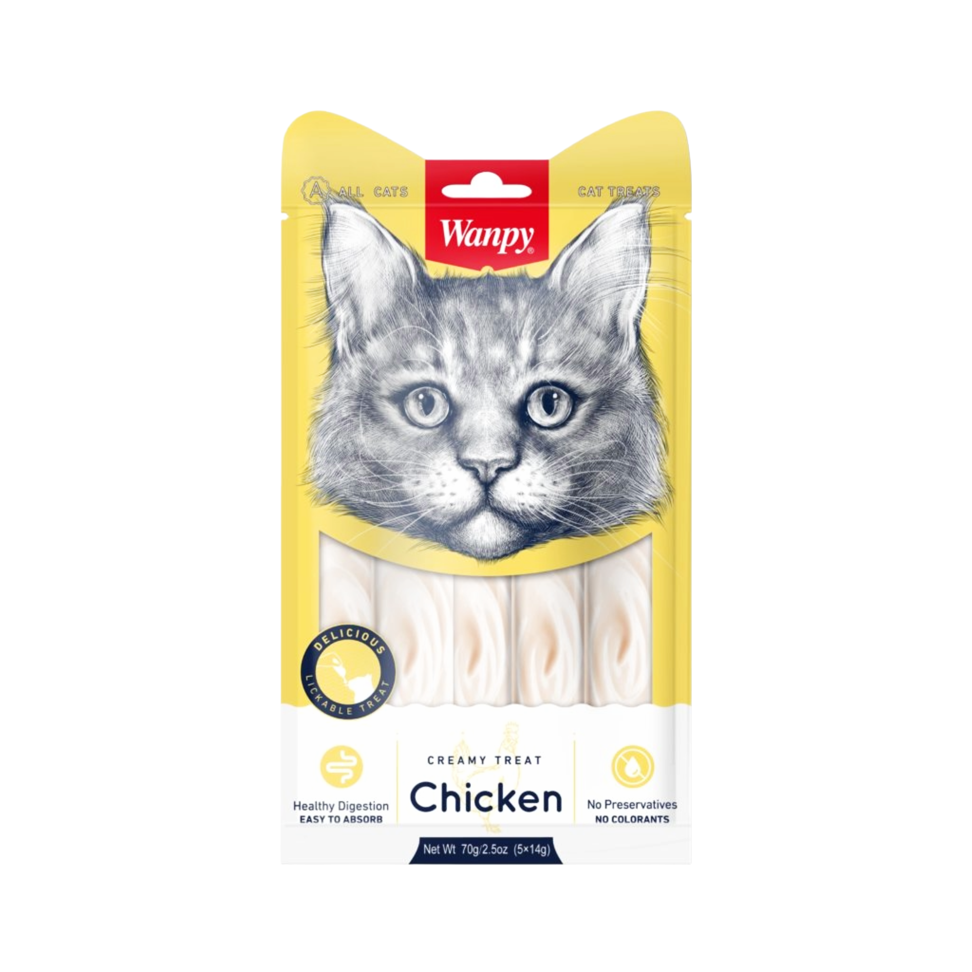 wanpy-lickable-creamy-cat-chicken-treat-mini-pets-world Wanpy Creamy Lickable Treat Chicken Cat Snack – Natural Liquid Treat for Cats