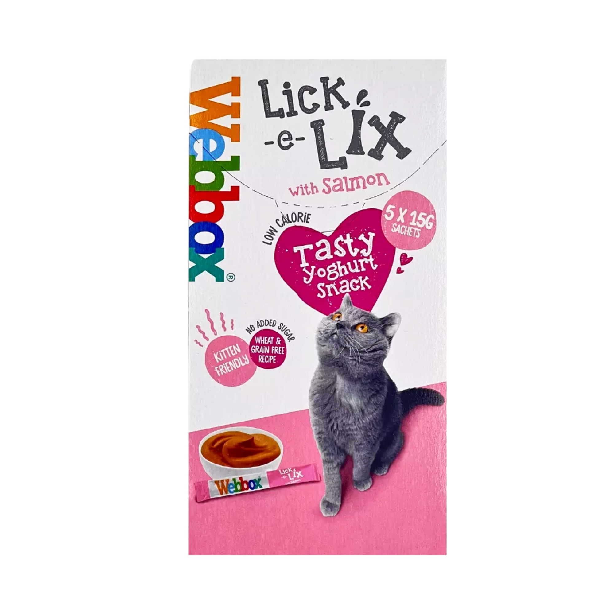 webox-lick-e-lic-creamy-cat-treat-with-salmon-mini-pets-world Webbox Lick-e-Lix Salmon Cat Treats 75g – Creamy Salmon Lickable Treat for Cats
