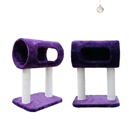 Double Pole Round Cat Scratch Post 22 Inch Height