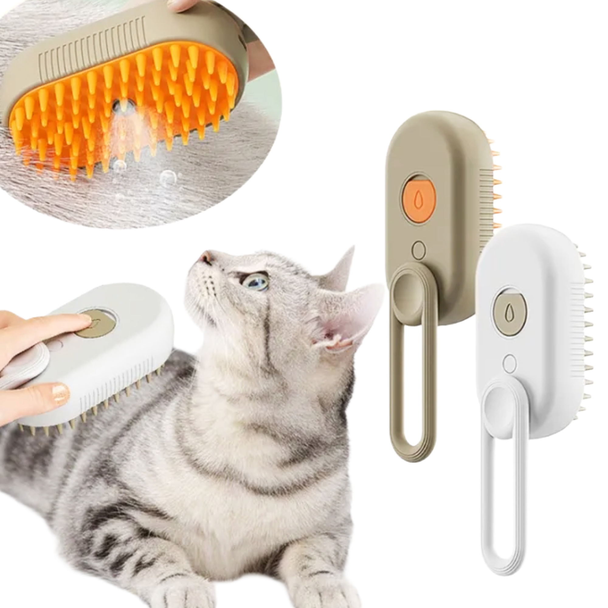 electric-steam-massage-spray-brush-for-cat-and-dog-mini-pets-world rechargeable grooming brush for cats and dogs