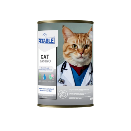 Petabel Gastro Wet Cat Food with Psyllium 400g Digestive Care Formula